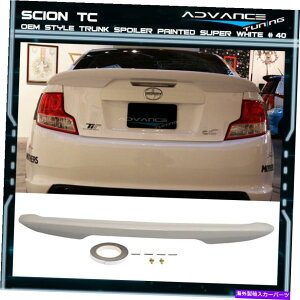 CO GAp[c tBbg11-16TCITC OEX^CgNX|C[OEMyCgJ[X[p[zCg040 Fits 11-16 Scion tC OE Style Trunk Spoiler OEM Painted Color Super White #040