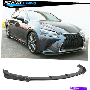 CO GAp[c 16-19NTXGS V2X^Ctgop[bvX|C[}bgubNPP Fits 16-19 Lexus GS V2 Style Front Bumper Lip Spoiler Matte Black PP