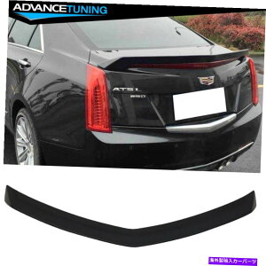 CO GAp[c 16-19LfbNATSZ_vX^CAgNX|C[hABSvX`bN Fits 16-19 Cadillac ATS Sedan V Style Rear Trunk Spoiler Unpainted ABS Plastic