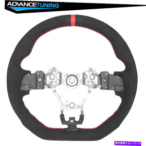 CO GAp[c 15-21XoWRXSTIXeAOzC[AlcantaraRed StitchingLine Fits 15-21 Subaru WRX & STI Steering Wheel Alcantara & Red Stitching & Line
