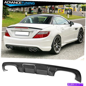 CO GAp[c tBbg11-16xcSLK R172Ro[`uAfBt[U[ - J[{t@Co[iCFj Fits 11-16 Benz SLK R172 Convertible Rear Diffuser - Carbon Fiber (CF)