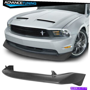 �C�O�� �G�A���p�[�c �t�B�b�g10-12�t�H�[�h�}�X�^���OGT V8 Type-B PU�t�����g�o���p�[���b�v�X�|�C���[���h���u���b�N Fits 10-12 Ford Mustang GT V8 Type-B PU Front Bumper Lip Spoiler Unpainted Black�y���s�A���i