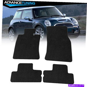 CO GAp[c tBbg02-06~jN[p[N[p[tA}bgJ[ybgtgAubNiC4PC Fits 02-06 Mini Cooper Coupe Floor Mats Carpets Front & Rear Black Nylon 4PC
