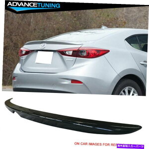 CO GAp[c tBbg14-18}c_3Z_4hAOEgNX|C[h41WWFbgubN}CJ Fits 14-18 Mazda 3 Sedan 4-Door OE Trunk Spoiler Painted #41W Jet Black Mica