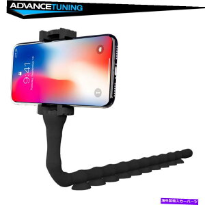 CO GAp[c ubNjo[TL^s[dbz_[X^htLVuCW[uPbg[}Eg Black Universal Caterpillar Phone Holder Stand Flexible Lazy Bracket Worm Mount