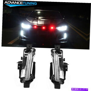 CO GAp[c tBbg16-22V{[J}ZL1 DRLtHOCgNAm[^[VOi2PC Fits 16-22 Chevy Camaro ZL1 DRL Fog Lights Clear No Turn Signal 2Pc