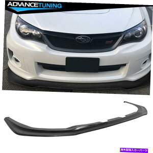 �C�O�� �G�A���p�[�c �t�B�b�g11-14�X�o���C���v���b�TWRX STI���h��PU�t�����g�o���p�[���b�v�`���l�^�o�� Fits 11-14 Subaru Impreza WRX STI Unpainted PU Front Bumper Lip Chin Spoiler