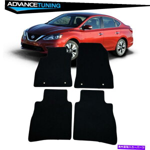 CO GAp[c tBbg13-18YZgZ_tA}bgJ[ybgtgAubNiC4PC Fits 13-18 Nissan Sentra Sedan Floor Mats Carpet Front & Rear Black Nylon 4PC