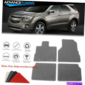 CO GAp[c tBbg10-17V{[GNCmbNXJ[tA}bgCi[tgAiCO[J[ybg4PC Fits 10-17 Chevy Equinox Car Floor Mats Liner Front Rear Nylon Grey Carpets 4PC