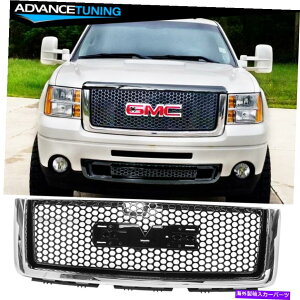 CO GAp[c 07-13 GMC Sierra 1500 Denali GlossChrome Trim Front Upper Mesh Grille Fits 07-13 GMC Sierra 1500 Denali Gloss & Chrome Trim Front Upper Mesh Grille