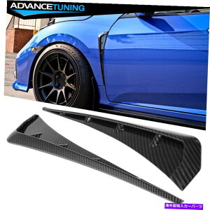 CO GAp[c tBbg16-21z_VrbN10tgtF_[xgJ[{t@Co[vg Fits 16-21 Honda Civic 10th Gen Front Fender Vents Carbon Fiber Print