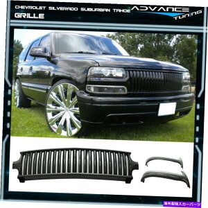 CO GAp[c tBbg99-02Vo[h00-06xO^zX^Ctgop[t[hO Fit 99-02 Silverado 00-06 Suburban Tahoe Vertical Style Front Bumper Hood Grille