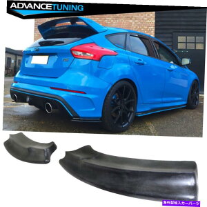 CO GAp[c tBbg16-18tH[htH[JXrsgAGvoXbv2pc -pu Fits 16-18 Ford Focus RS Trim Rear Aprons Valences Lip 2PC - PU