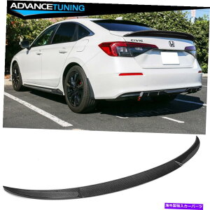 CO GAp[c 22-23z_VrbN11Ԗڂ̃WFZ_HPDX^CgNX|C[CF-J[{t@Co[ Fits 22-23 Honda Civic 11th Gen Sedan HPD Style Trunk Spoiler CF - Carbon Fiber