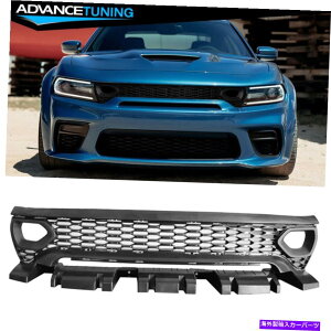 CO GAp[c 20-22_bW`[W[Ch{fBSRTXLbgpbNX^Ctgop[Abp[O Fits 20-22 Dodge Charger Widebody SRT Scat Pack Style Front Bumper Upper Grille