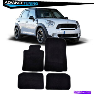 CO GAp[c 10-14~jN[p[Jg[}Z_OEJ[tA}bgtgAubNiC Fits 10-14 Mini Cooper Countryman Sedan OE Car Floor Mats Front Rear Black Nylon