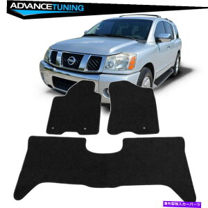 CO GAp[c tBbg04-10YA}_CtBjeBQX56^C^Z_OEtA}bgubNiC Fits 04-10 Nissan Armada Infiniti QX56 Titan Sedan OE Floor Mats Black Nylon