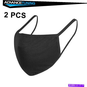 CO GAp[c lp̃tFCX}XNtB^[|Pbg2pcsZbgtRbgubN}EX}XN Face Mask For Adults Cotton Black Mouth Mask with Filter Pocket 2pcs Set