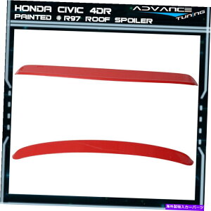 �C�O�� �G�A���p�[�c �t�B�b�g96-00�z���_�V�r�b�N4dr���[�t�l�^�o����oem�y�C���g�J���[���[�}���b�h��r97 Fits 96-00 Honda Civic 4Dr Roof Spoiler Wing OEM Painted Color Roma Red # R97�y���s�A���i�z