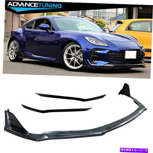 CO GAp[c 22-23 Subaru Brz Toyota GR86 Black Abs Front Bumper Lip + EPDMbvveN^[ For 22-23 Subaru BRZ Toyota GR86 Black ABS Front Bumper Lip + EPDM Lip Protector