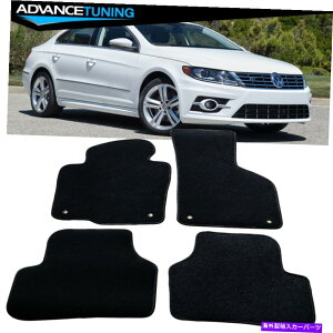 CO GAp[c tBbg09-17tHNX[QCC 4hAubNiCJ[tA}bgJ[ybg4s[X Fits 09-17 Volkswagen CC 4 DOOR Black Nylon Car Floor Mats Carpets 4 Pieces
