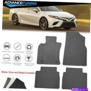 CO GAp[c tBbg18-22g^JiCJ[tA}bgJ[ybgtgA4PCZbg - O[ Fits 18-22 Toyota Camry Nylon Car Floor Mats Carpet Front Rear 4PC Set - Grey