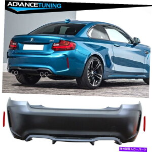 CO GAp[c tBbg14-21 BMW 2V[YF22 F23 M2X^CcCAEgbgAop[Jo[fBt[U[ Fits 14-21 BMW 2-Series F22 F23 M2 Style Twin Outlet Rear Bumper Cover Diffuser