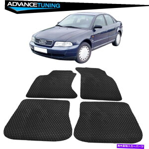 CO GAp[c tBbg96-01AEfBA4Z_ubNtA}bgJ[ybgtgAebNX4PC Fits 96-01 Audi A4 Sedan Black Floor Mats Carpet Front & Rear Latex 4PC