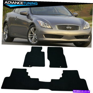 CO GAp[c tBbg08-13CtBjeBG37N[yJ[tA}bgtgAubNiC3PC Fits 08-13 Infiniti G37 Coupe Car Floor Mats Front & Rear Black Nylon 3PC
