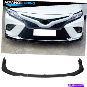 CO GAp[c 18-20g^JSEX^Ctgop[bvX|C[}bgubN-PP Fits 18-20 Toyota Camry SE Style Front Bumper Lip Spoiler Matte Black - PP