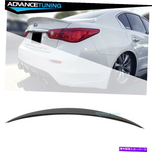 CO GAp[c tBbg14-22CtBjeBQ50Z_4DR ERX^CAgNX|C[ - }bgubN Fits 14-22 Infiniti Q50 Sedan 4Dr ER Style Rear Trunk Spoiler - Matte Black