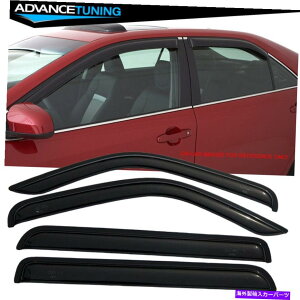 海外製 エアロパーツ 適合07-11ダッジニトロアクリルウィンドウバイザーレインサンガードデフレクター4PC Fits 07-11 Dodge Nitro Acrylic Window Visors Rain Sun Guard Deflector 4Pc