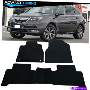 CO GAp[c K07-13 Acura MDXZ_tA}bgJ[ybgubNiC3 PCS Fits 07-13 Acura MDX Sedan Floor Mats Carpets Black Nylon 3 PCS