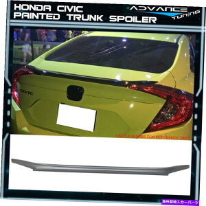 CO GAp[c 16-21z_VrbNZ_gNX|C[OEMyCgNH830MVo[^bN 16-21 Honda Civic Sedan Trunk Spoiler OEM Painted #NH830M Lunar Silver Metallic