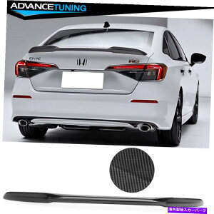 CO GAp[c 22-23z_VrbN11Ԗڂ4ddZ_SI RSgNX|C[J[{t@Co[vg Fits 22-23 Honda Civic 11th 4DR Sedan SI RS Trunk Spoiler Carbon Fiber Print