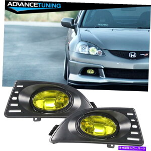CO GAp[c K05-07 Acura RSX 2PCSF̃Ytgop[tHOCgw/XCb` Fits 05-07 Acura RSX 2PCS Yellow Lens Front Bumper Fog Lights w/ Bulbs& Switch