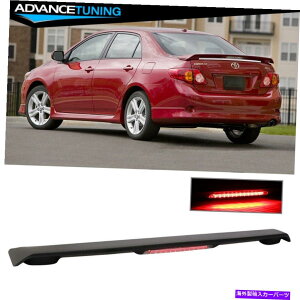 CO GAp[c tBbg09-13J[}bgubNOEX^CgNl^oABS LED 3rdu[LCg Fits 09-13 Corolla Matte Black OE Style Trunk Spoiler ABS LED 3rd Brake Light