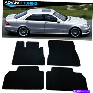 CO GAp[c tBbg98-05ZfXSNX4hAubNiCtgACeAtA}bg Fits 98-05 Mercedes S Class 4 Door Black Nylon Front & Rear Interior Floor Mats