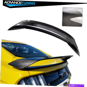 CO GAp[c tBbg15-22tH[h}X^OGT350 GT350RX^CgNX|C[EBO - J[{t@Co[CF Fits 15-22 Ford Mustang GT350 GT350R Style Trunk Spoiler Wing - Carbon Fiber CF