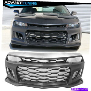 CO GAp[c 14-15V{[J}5Ԗڂ6ZL1X^CPPtgop[Jo[ϊ For 14-15 Chevy Camaro 5TH to 6TH Gen ZL1 Style PP Front Bumper Cover Conversion