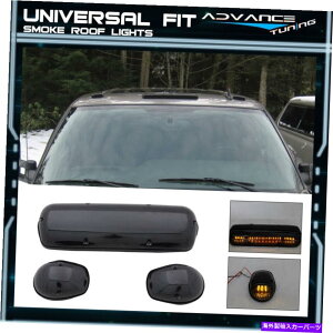 �C�O�� �G�A���p�[�c 03-06�V�{���[�s�b�N�A�b�v�g���b�N�X���[�N�����Y���[�t�g�b�v�����j���OLED���C�g�����v For 03-06 Chevrolet Pickup Truck Smoke Lens Roof Top Running LED Lights Lamps�y���s�A���i�z