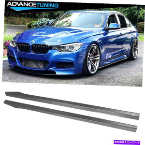 CO GAp[c 12-18 BMW F30 3V[YZ_msportmtechTChXJ[ggXvb^[ Fits 12-18 BMW F30 3-Series Sedan Msport Mtech Side Skirts Extension Splitter