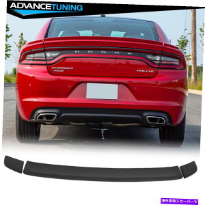 CO GAp[c tBbg15-22_bW[dOEX^C}bgubNAuXAgNX|C[bvEBO3PC Fit 15-22 Dodge Charger OE Style Matte Black ABS Rear Trunk Spoiler Lip Wing 3PC