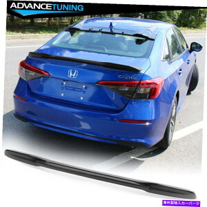 CO GAp[c 22-23z_VrbN11Ԗڂ4hAZ_SI RSgNX|C[ABS}bgubN Fits 22-23 Honda Civic 11th 4-Door Sedan SI RS Trunk Spoiler ABS Matte Black
