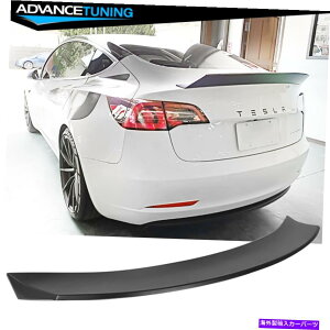 CO GAp[c 17-22eXf3gNl^o}bgubN-ABS Fits 17-22 Tesla Model 3 Trunk Spoiler Matte Black - ABS