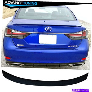 CO GAp[c 13-20NTXGS350 GS450 FX|[cOEX^C}bgubNAuXAgNX|C[ Fits 13-20 Lexus GS350 GS450 F Sport OE Style Matte Black ABS Rear Trunk Spoiler