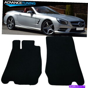 CO GAp[c tBbg03-12ZfXSL 2hAubNiCJ[tA}bgJ[ybg2 Fits 03-12 Mercedes SL 2 Door Black Nylon Car Floor Mats Carpets 2 Pieces