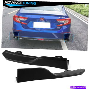 CO GAp[c 18-22z_AR[hOEt@Ng[X^CAop[Xvb^[hubNPP Fits 18-22 Honda Accord OE Factory Style Rear Bumper Splitter Unpainted Black PP