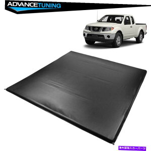 CO GAp[c tBbg05-21YteBA6'1 "ftgbNxbhNAbh4{LEDgm[Jo[ Fits 05-21 Nissan Frontier 6'1" FT Truck Bed Quad 4 Fold LED Tonneau Cover