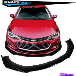 CO GAp[c 16-18V{[N[Y3PCStgop[bvX|C[{fBLbgOXubNPP Fits 16-18 Chevrolet Cruze 3PCS Front Bumper Lip Spoiler Bodykit Gloss Black PP